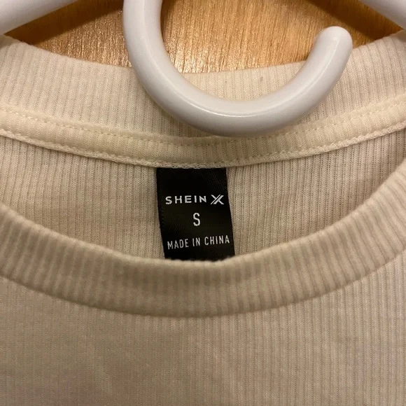 Shein X Purple and White Crop Top - Picture 3 of 3